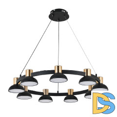 Подвесная люстра Indigo Traforo 11059/9P Black V000183L