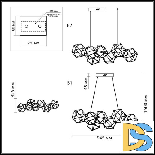 Подвесная люстра Odeon Light Trellis 5086/32L