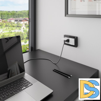 Рамка для двойной розетки (черный) W0081108