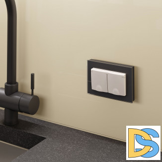 Рамка для двойной розетки (черный) W0081108