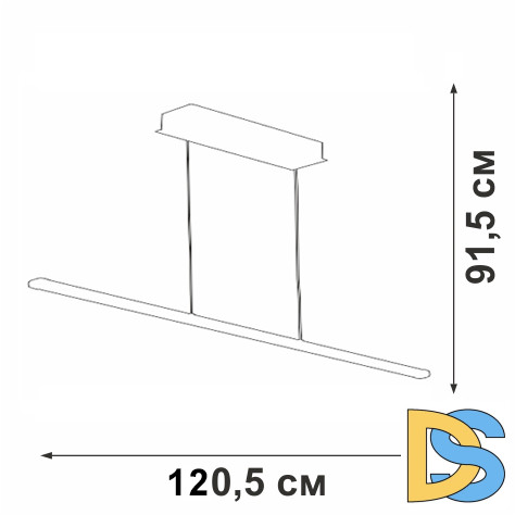Подвесной светильник Vitaluce V4663-1/1S