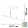 Подвесной светильник Vitaluce V4663-1/1S
