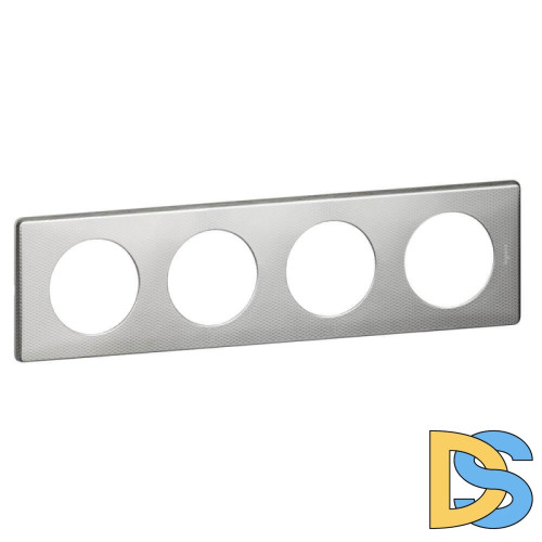 Рамка 4-постовая Legrand Celiane сильвер пунктум 068724