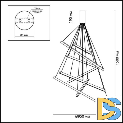 Подвесной светодиодный светильник Odeon Light Cometa 3860/96L