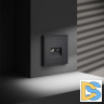 Розетка телевизионная встраиваемая VOLTUM S70 TV+RJ45 кат. 6, (графит)