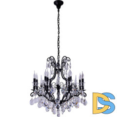Подвесная люстра Crystal Lux Magnifico SP19 Black/Transparent