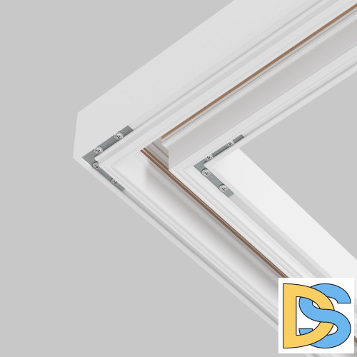 Комплект угловых плоских соединителейдля демпферного шинопровода (4 шт.) Maytoni Exility TRA034D-CL-42S