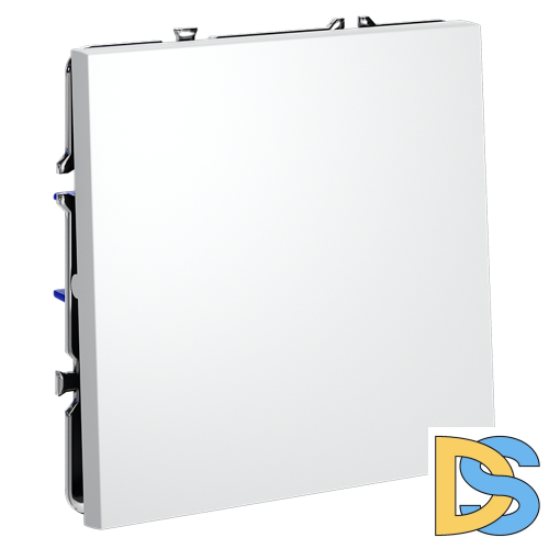 Выключатель встраиваемый VOLTUM S70 одноклавишный 10А, (белый матовый)