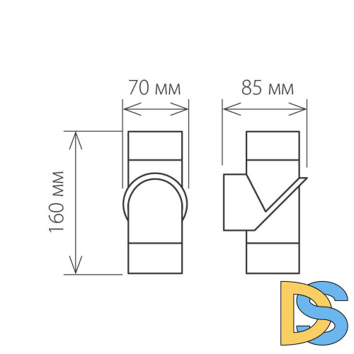 Уличный настенный светодиодный светильник Elektrostandard 1553 Techno LED Vortex 4690389106293