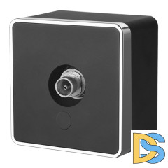 ТВ-розетка оконечная Werkel Gallant черный/хром W5083035 4690389164767