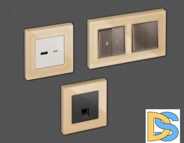 Рамка одноместная Ambrella Volt Arctic AF580601