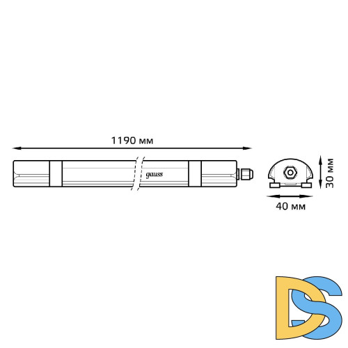 Накладной светодиодный светильник Gauss 143425336