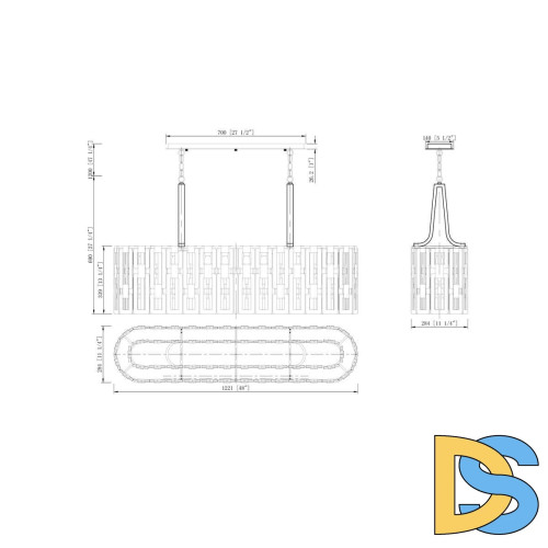 Подвесной светильник Lucia Tucci Virginia 1370.7 Chrome