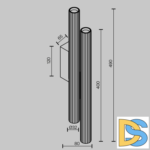 Настенный светильник Maytoni Calipso C082WL-24W2.7K-B