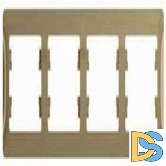 Рамка 4-ая (четверная), Титан, серия Glossa, Schneider Electric