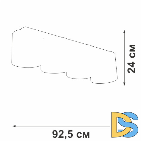 Потолочный светильник Vitaluce V2881-1/4PL
