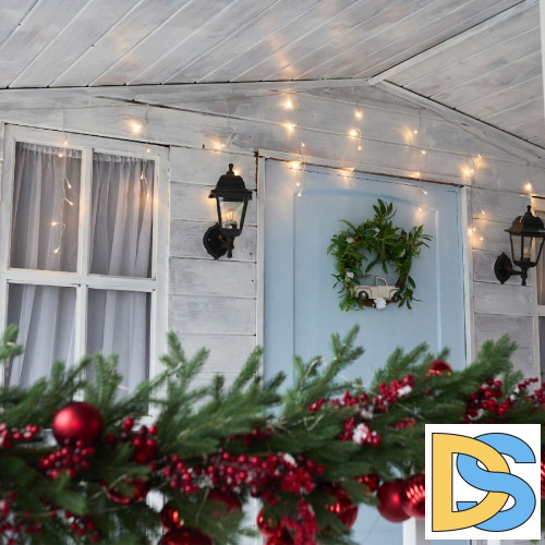 Уличная гирлянда Uniel ULD-B12006-195/TTK WARM WHITE IP44 UL-00010878