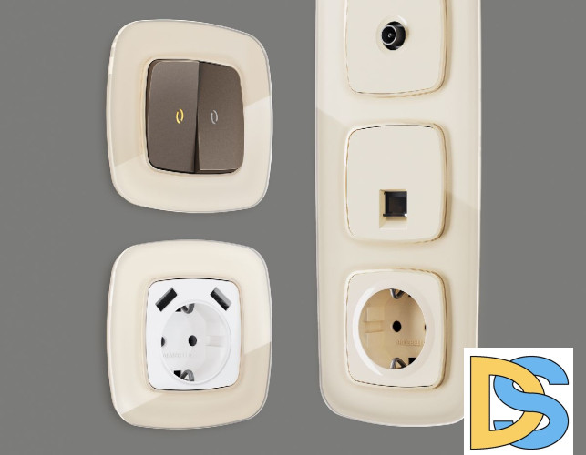 Рамка трехместная Ambrella Volt Radian OF350303