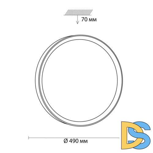 Настенно-потолочный светильник Sonex Woodi 3019/EL