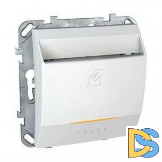 Выключатель карточный с задержкой отключения, для гостиниц, Белый, серия Unica, Schneider Electric