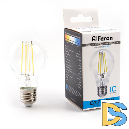 Лампа светодиодная Feron LB-615 Шар E27 15W 6400K 48284