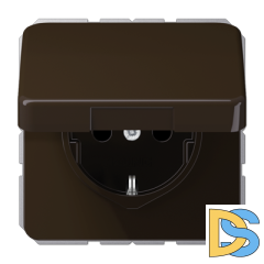 Розетка штепсельная Schuko Jung CD1520BFKLBR