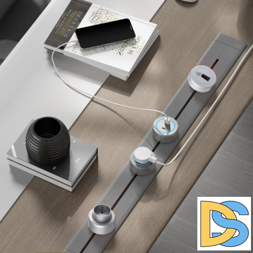 Накладной шинопровод Arte Milano Am-track-sockets-39 392305TO/50 Grey