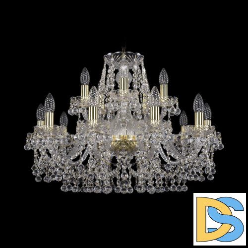 Подвесная люстра Bohemia Ivele Crystal 1409/10+5/240 G
