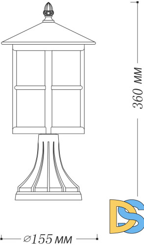 Уличный светильник De Markt Телаур 806040901