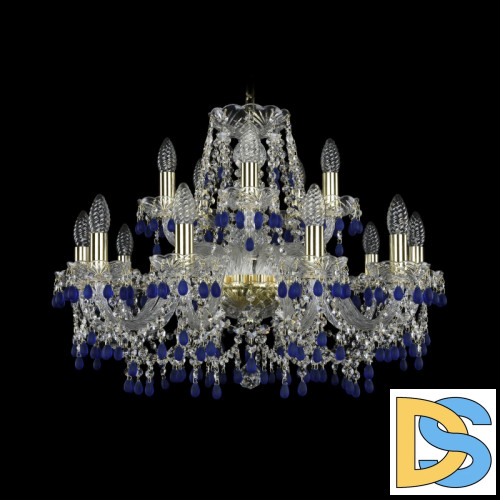 Подвесная люстра Bohemia Ivele Crystal 1410/10+5/240 G V3001