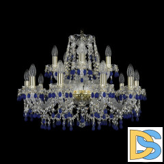 Подвесная люстра Bohemia Ivele Crystal 1410/10+5/240 G V3001