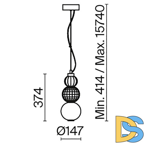 Подвесной светильник Maytoni Collar P069PL-L16G3K