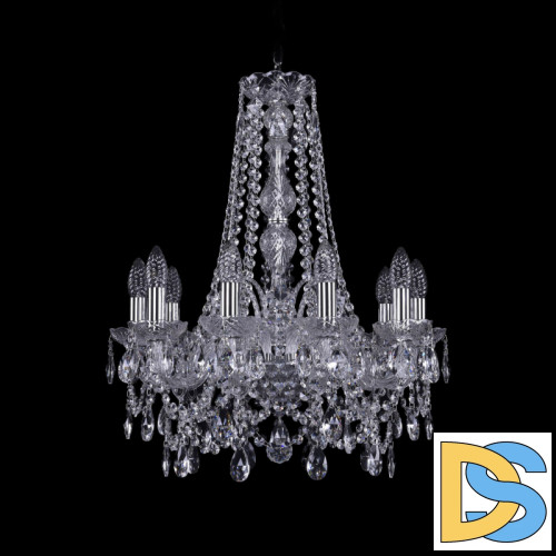 Подвесная люстра Bohemia Ivele Crystal 1411/10/160/h-64 Ni