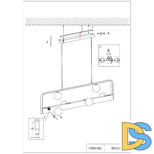 Подвесная люстра Favourite Fitirum 4072-6P