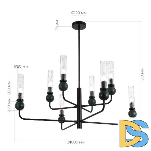 Люстра на штанге ST Luce Medea SL1244.403.08