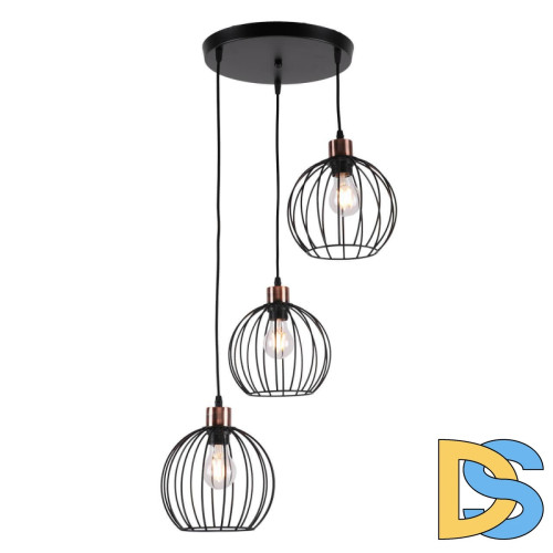 Подвесная люстра IMEX MD.0229-3-P BK