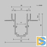 Шинопровод магнитный встраиваемый Maytoni Exility TRX034LS-222B