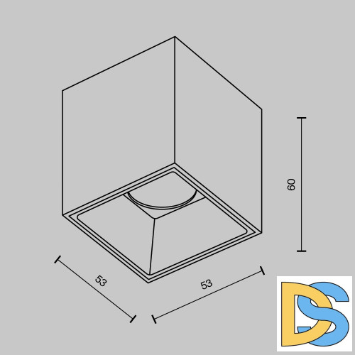 Накладной светильник Maytoni Alfa LED C064CL-5W2.7K-SQ-WB
