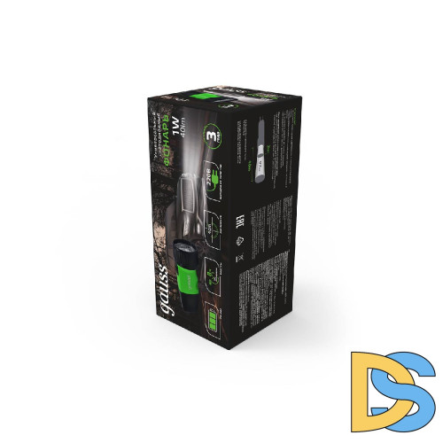 Ручной светодиодный фонарь Gauss аккумуляторный 130х50 40 лм GF103