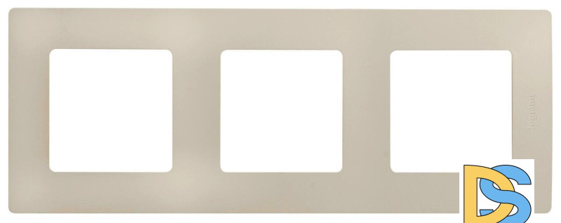 Рамка 3-постовая Legrand Etika слоновая кость 672513