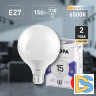 Лампа светодиодная Эра E27 15W 6500K LED G95-15W-6000K-E27 Б0049079