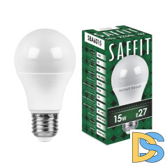 Лампа светодиодная Saffit SBA6015 шар E27 15W 2700K 55010