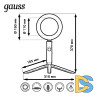 Кольцевой светодиодный светильник Gauss RL001