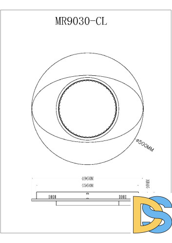 Потолочный светильник Myfar Orbit MR9030-CL