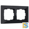 Рамка на 2 поста (черный) W0021108