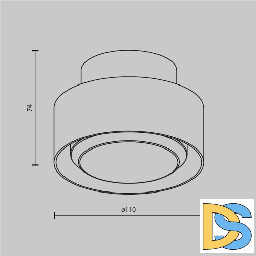 Потолочный светильник Maytoni Technical Ceiling Space C092CL-GX53-W