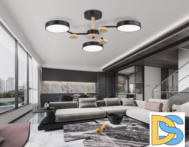 Люстра на штанге Ambrella Light Linetech Comfort FL4857