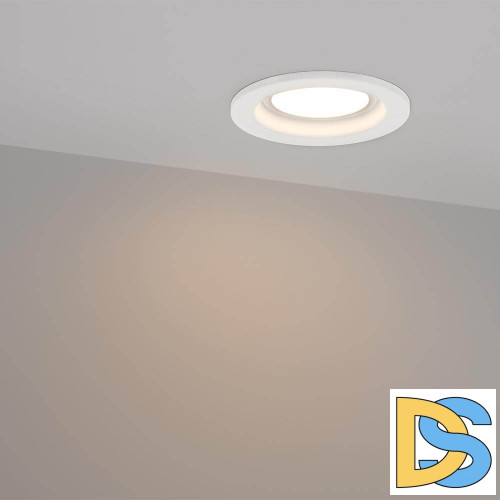 Встраиваемый светодиодный светильник Arlight LTD-80WH 9W Warm White 018043