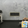Рамка на 3 поста Baguette (черный/латунь) W0032852