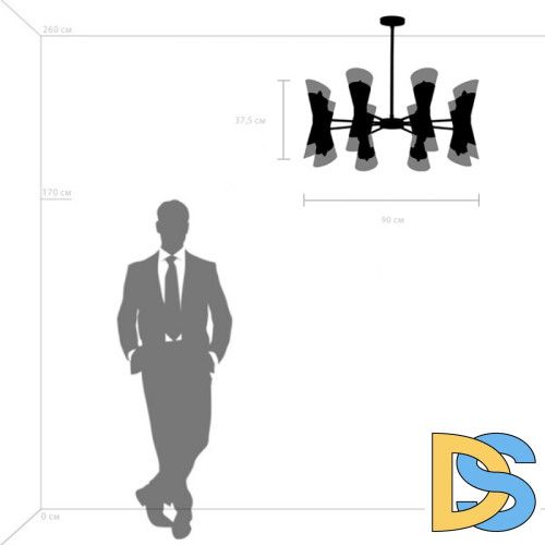 Люстра на штанге Lightstar Strato 817162